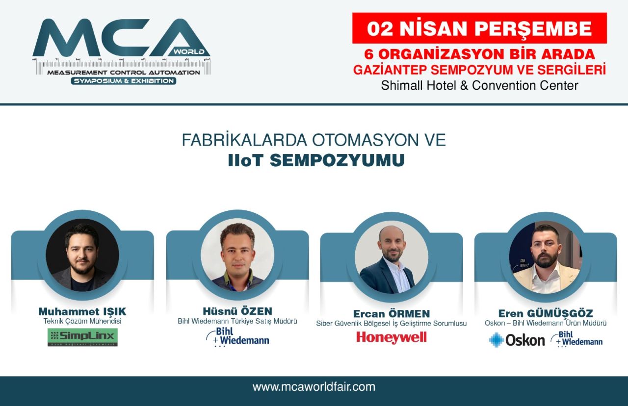 MCA World Fair 2026 IIoT Altyapisi Panel Sunumu Sahne Gorseli