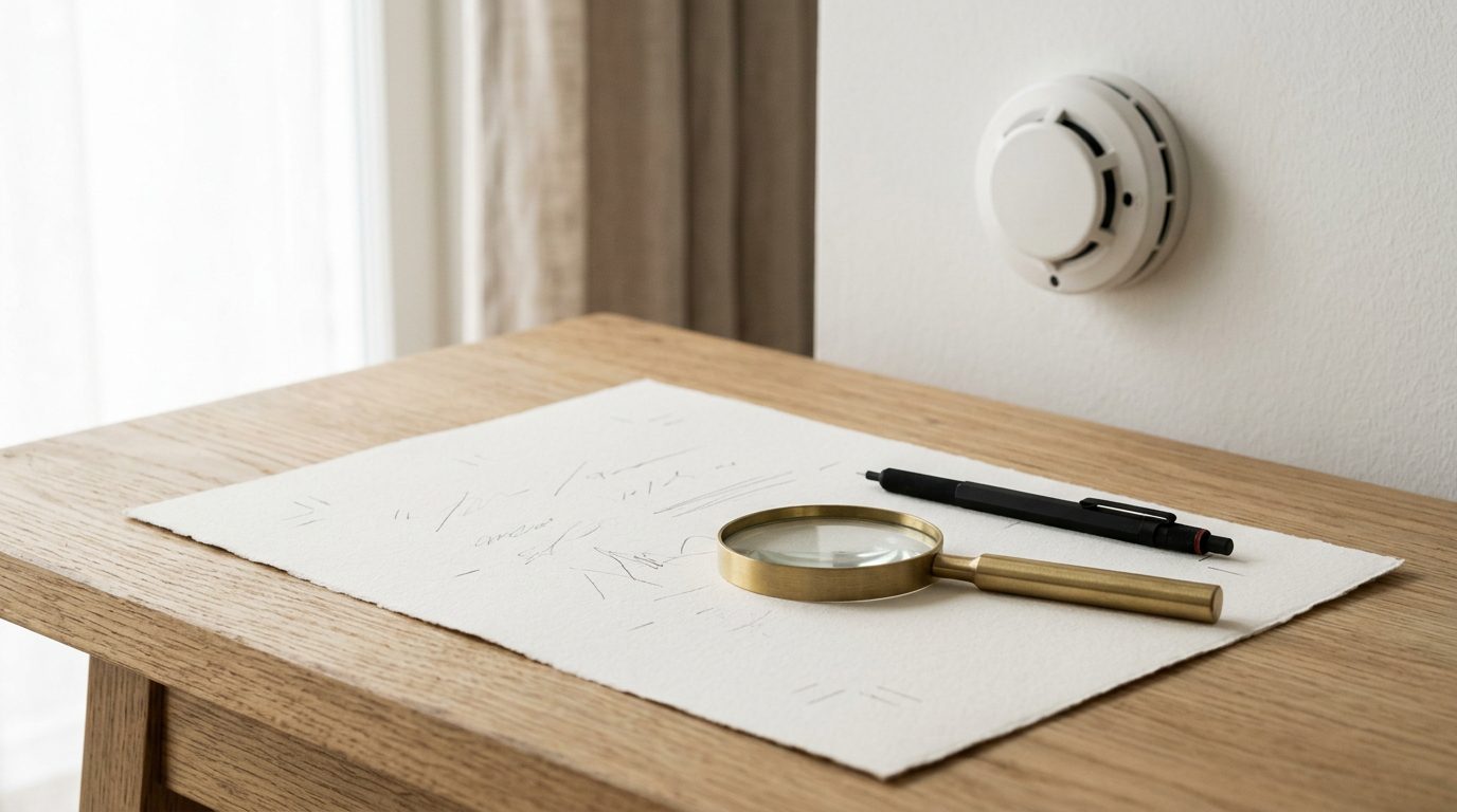 Physical Smoke Detector vs Text Analysis: Editorial Still Life