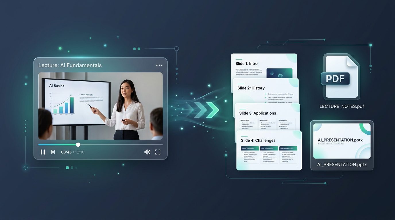 Video to Slide — Lecture Slide Extraction Interface